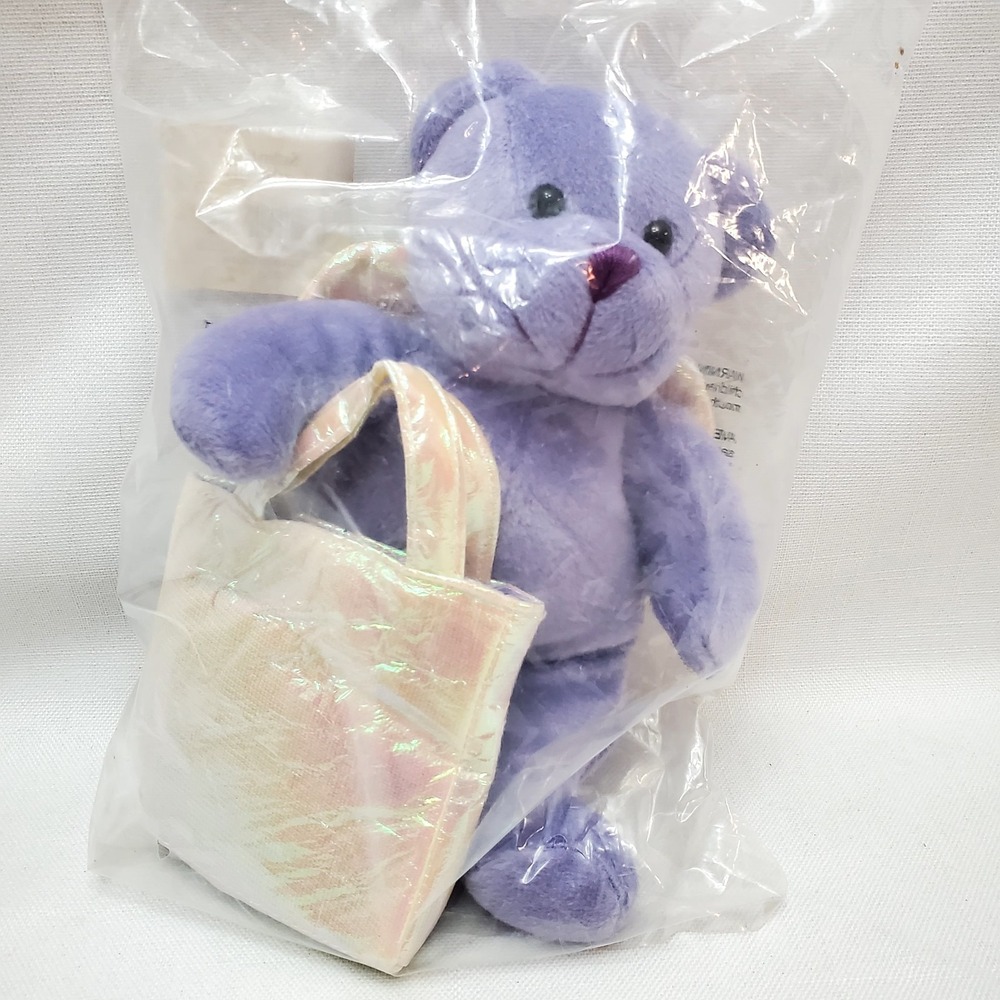 Vtg Southern Living At Home ● Purple Prayer‎ Bear ● Religious ● Extreme RARE-NIB